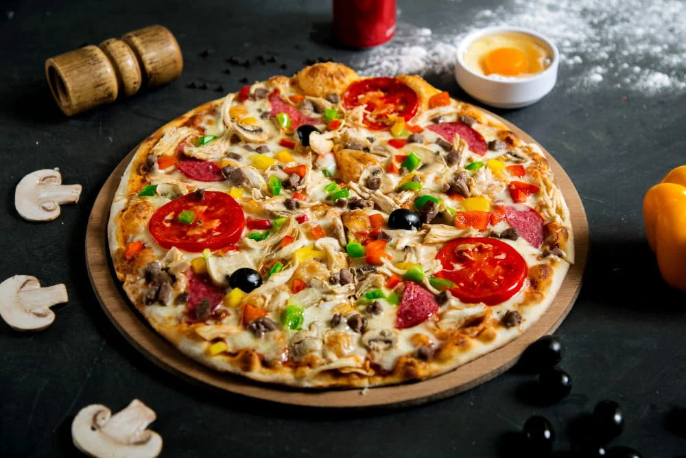 Pizza Loco's signature pizzas and wings in Sherwood Park, AB